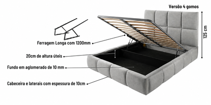 Cama Sommier Elevatório Mónaco